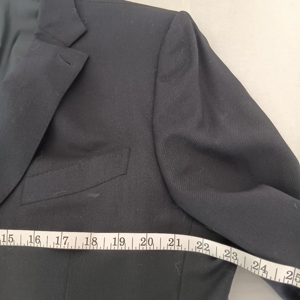 Ermenegildo Zegna Blazer Mens 56R Navy Blue Wool Cool Effect Mila Sport Coat